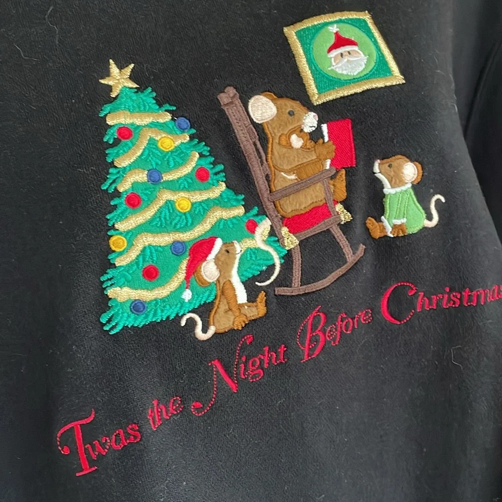 UGLY? Christmas Fleece Lined Sweatshirt Size 2X Excellent Condition Like New! - Picture 9 of 14